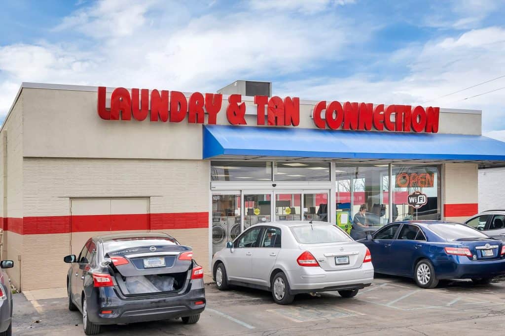 E. 10th St & Shadeland Ave Laundry & Tan Connection