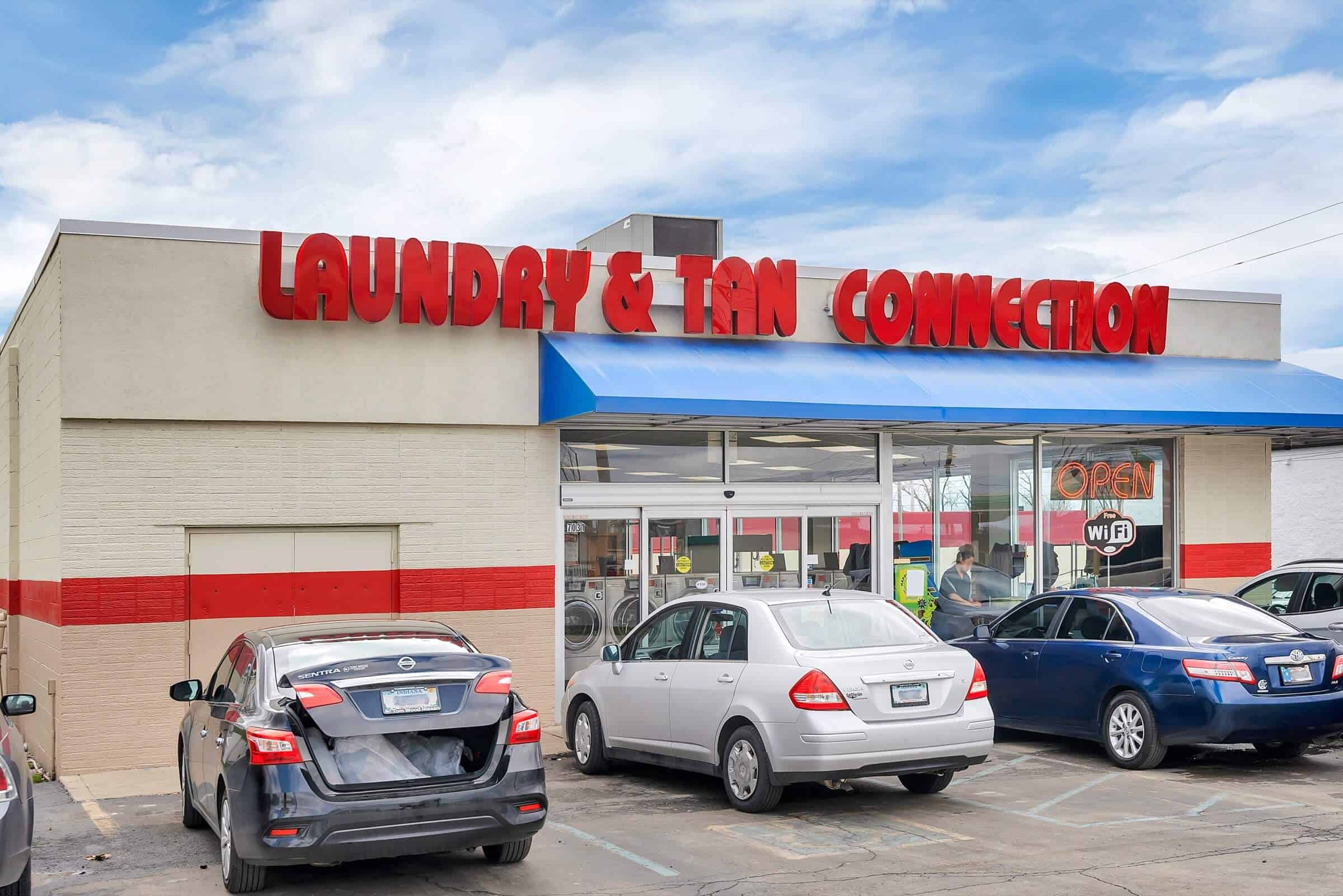 Laundry and Tan Connection at E10th and Shadeland