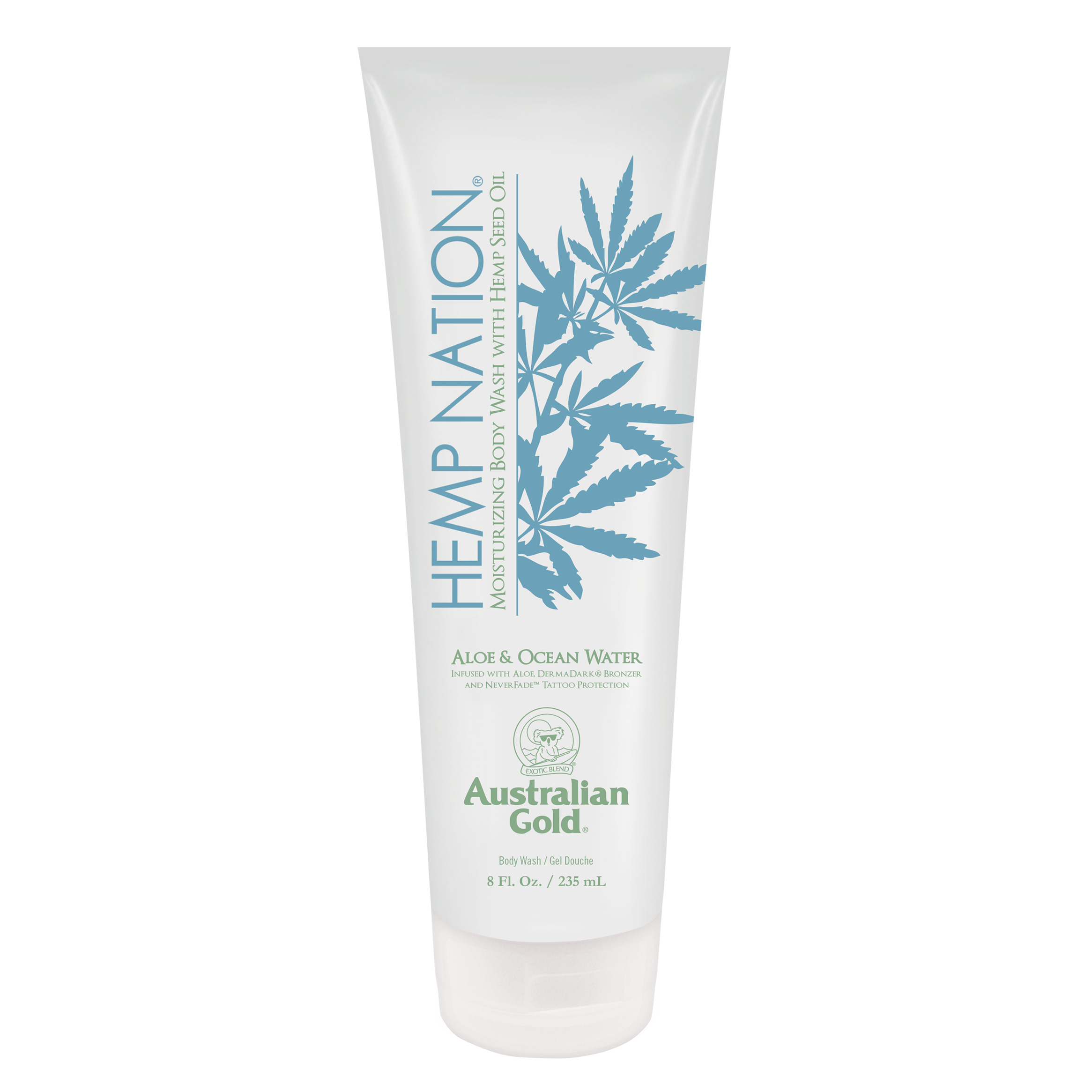 Hemp Nation Aloe & Ocean Water Body Wash Tube